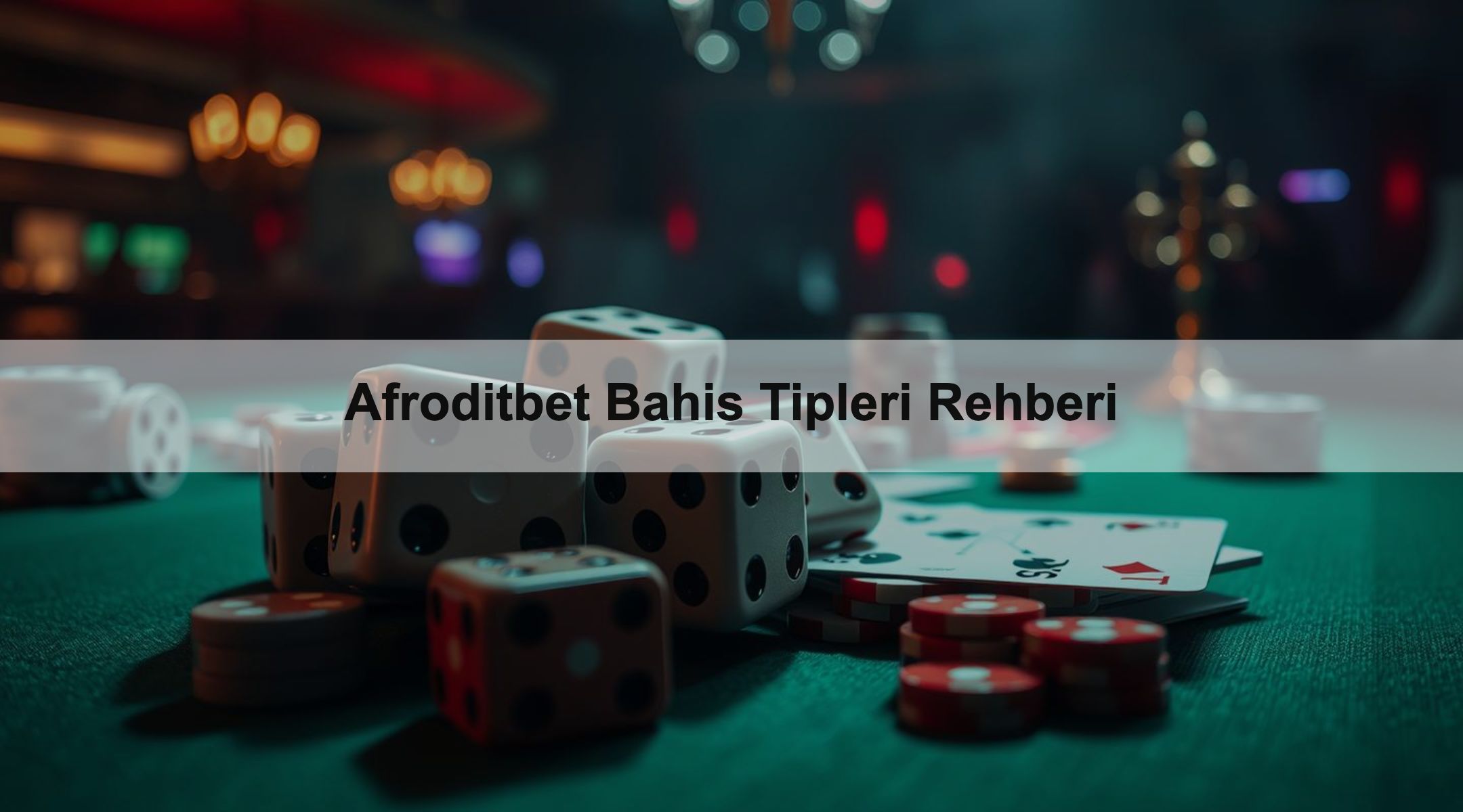 Afroditbet Bahis Tipleri Rehberi